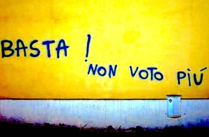 DOVE SI VA A FINIRE SE NESSUNO VOTA