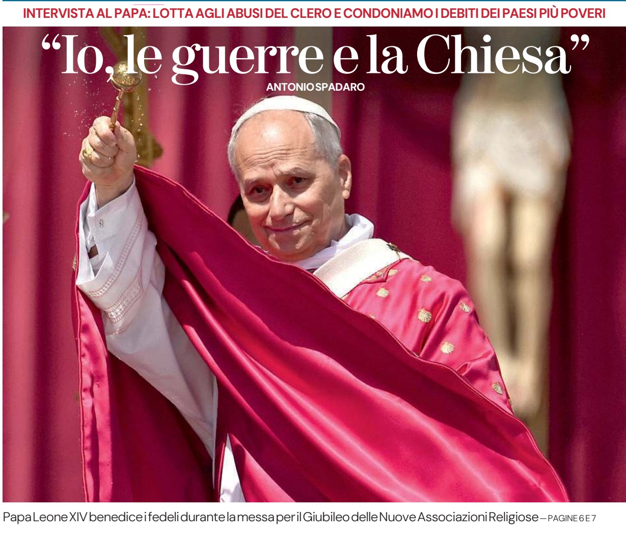 LA STAMPA DEGLI AGNELLI DICHIARA IL FALSO IN PRIMA PAGINA