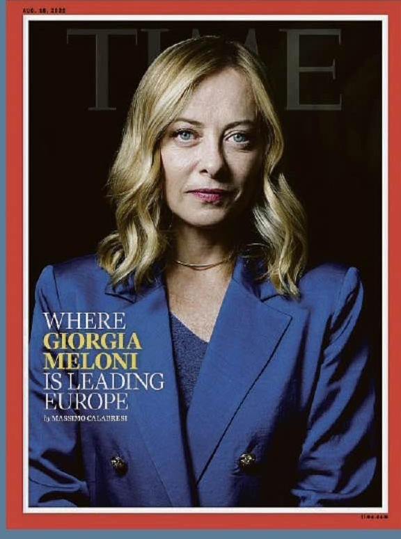 MELONI CONQUISTA LA COPERTINA DI TIME