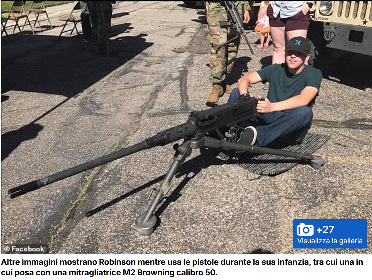 Taylor con mitragliatrice