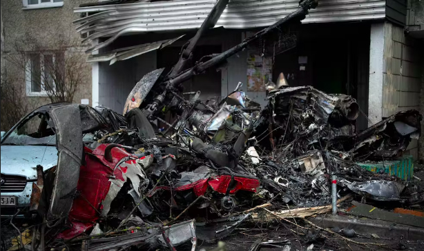 ELICOTTERO PRECIPITA A KIEV, MORTI MINISTRO E VICEMINISTRO INTERNI