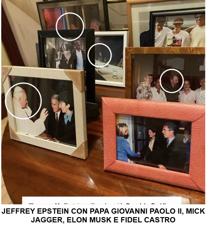 Epstein con Papa Giovanni Paolo II