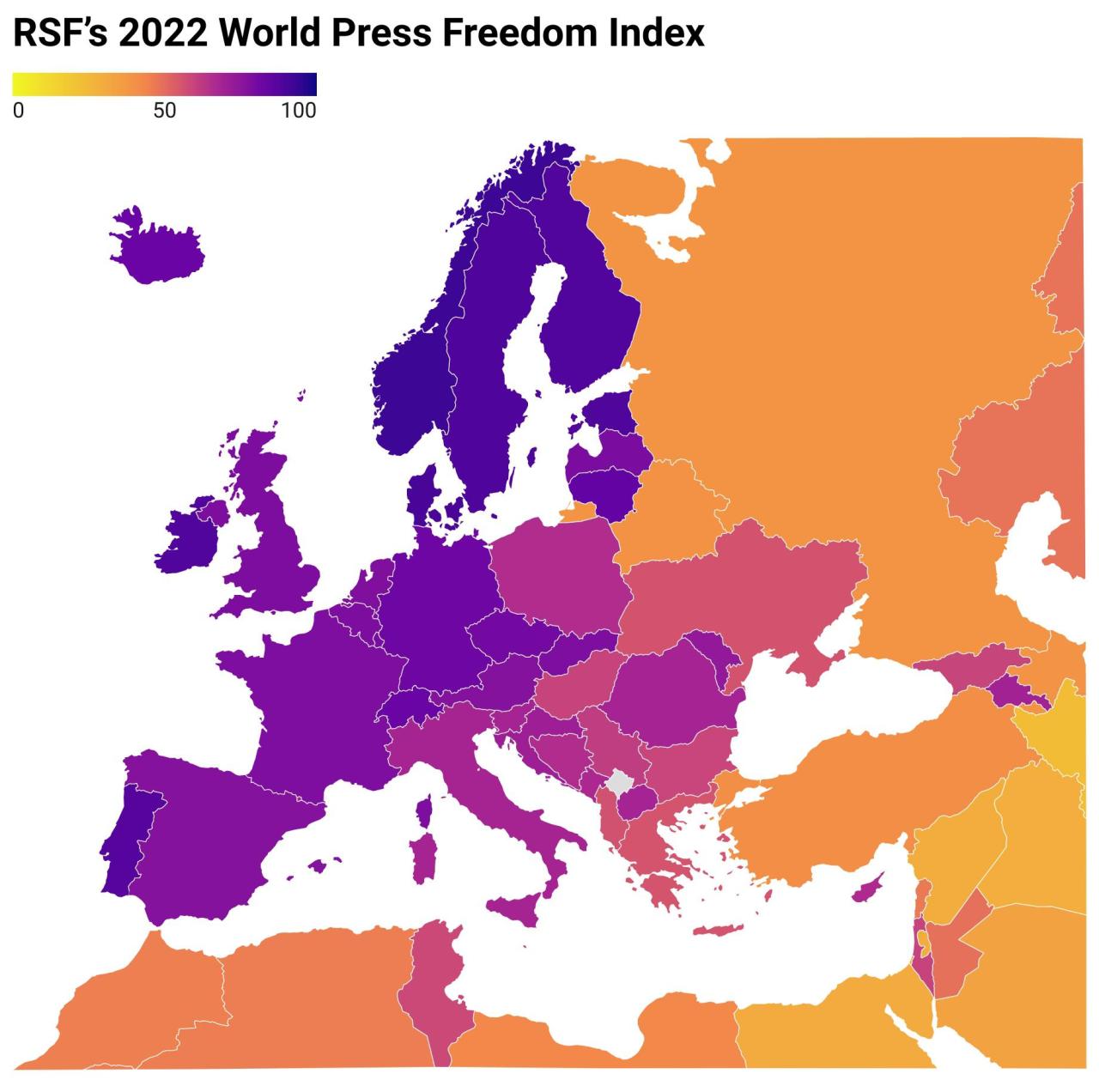 Usa-Italia, dove la stampa è molto libera e dove lo è molto, ma molto meno