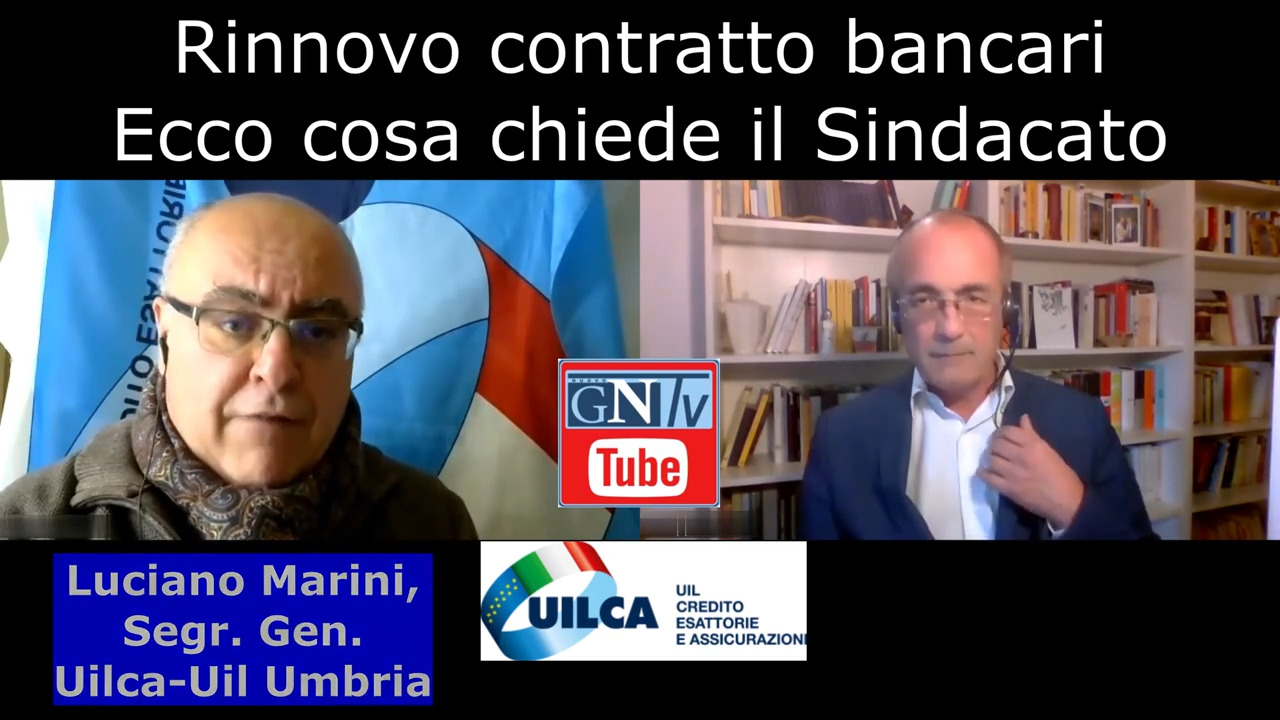Luciano Marini, Segretario Generale Uilca Uil, durante l'intervista con Giuseppe Castellini Luciano Marini, Segretario Generale Uilca Uil, durante l'intervista con Giuseppe Castellini