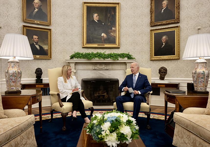 MELONI_BIDEN_USA