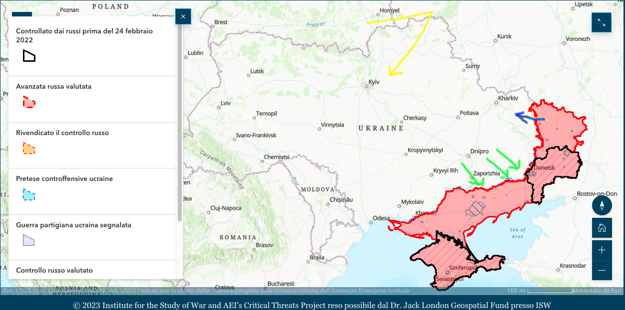 Ucraina attacco da nord Ucraina attacco da nord