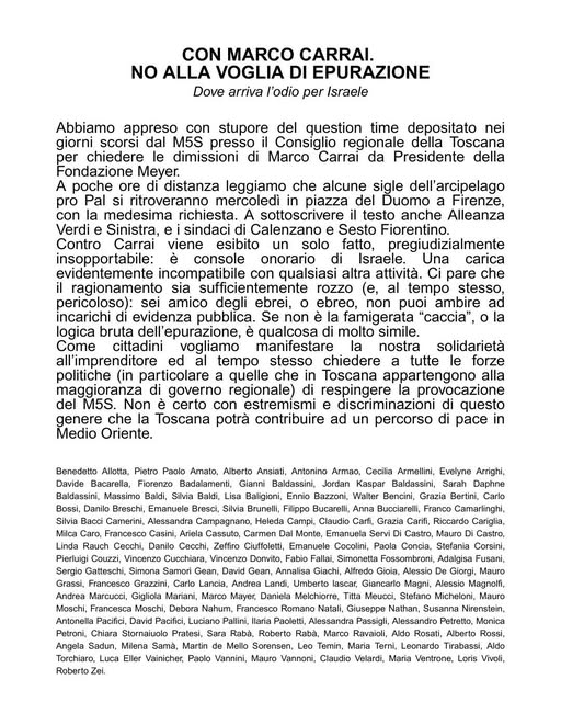 carrai_comunicato