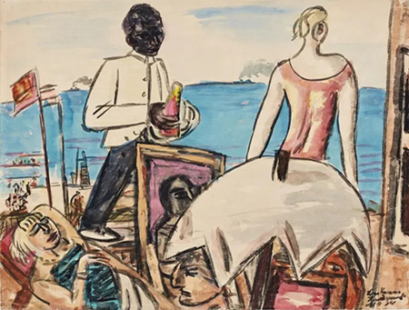 Max Beckmann, Zandvoordt Strandcafé – 1934