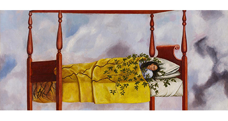 'El Sueño (La cama)' , de la pintora mexicana Frida Kahlo.