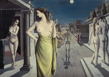 paul-delvaux-la-ville-lunaire Paul Delvaux (1897 - 1994) “La Ville lunaire” olio su tela cm 143×200