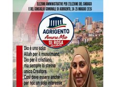 Carmela Lombardi porta Allah su manifesto lista civica di Agrigento Carmela Lombardi