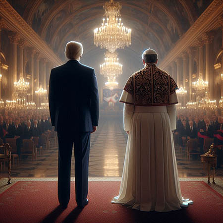 donald-trump-papa-leone-xiv Donald Trump e Papa Leone XIV