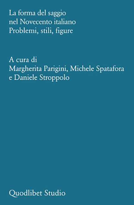 formasaggionovecentoitaliano La forma del saggio nel Novecento italiano