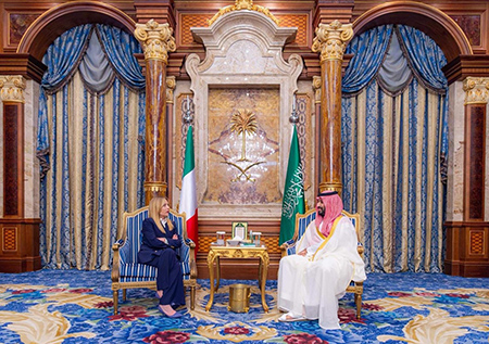 meloni-bin-salman Meloni - Bin Salman