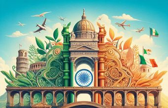 Italia ponte tra l’India e l’Europa Italia, India ed Europa