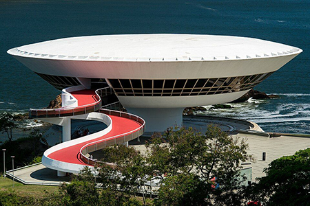 contemporaryartmuseuminniteroicitybrazil Contemporary Art Museum in Niterói City Brazil by Oscar Niemeyer