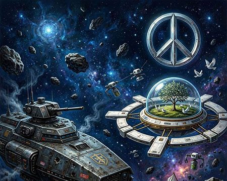 Tre falliti e un comico “volonterosi” di continuare la guerra guerra e pace