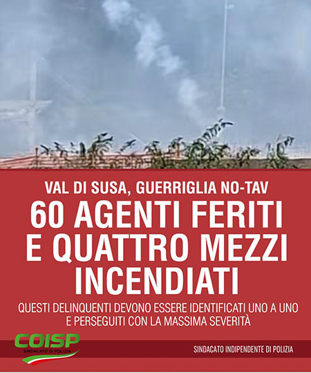 Val di Susa guerriglia No Tav