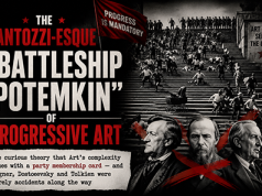 La fantozziana “Corazzata Potëmkin” dell’arte progressista arte progressista