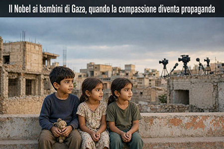 bambinigaza Il Nobel ai bambini di Gaza, quando la compassione diventa propaganda