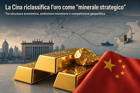 cina-oro-minerale-strategico La Cina riclassifica l'oro come "minerale strategico"