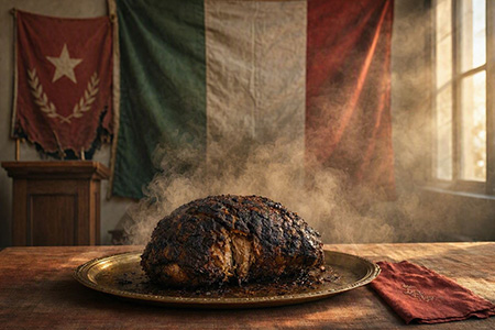 fumo-arrosto-bruciacchiato fumo e un arrosto bruciacchiato