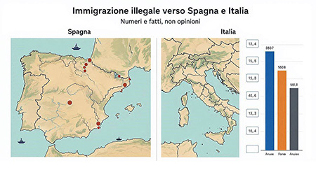 immigrazione-illegale-spagna-italia Immigrazione illegale verso Spagna e Italia