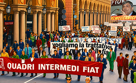Marcia dei quadri e impiegati FIAT - Claudio Sabattini