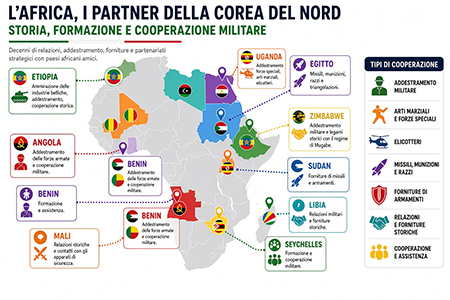 Africa, i partner della Corea del Nord