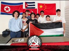 Federazione Gioventù Comunista: nella foto ufficiale manca tricolore Federazione Gioventù Comunista