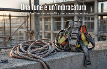 Una fune e un’imbracatura Una fune e un'imbracatura
