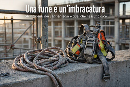 fune-imbracatura Una fune e un'imbracatura