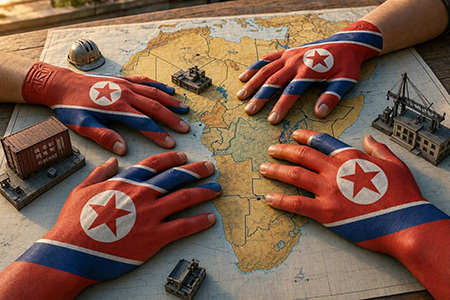 mani-africa-teocrazia-comunista-corea-del-nord Mani sull'Africa della teocrazia comunista della Corea del Nord