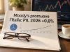 Moody’s promuove l’Italia: PIL 2026 +0,8% Moody's promuove l'Italia