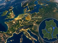 La sassata della Sassonia Sassonia-Anhalt