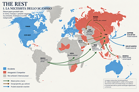 The Rest - La necessità dello scambio - Risorse, energia e prodotti industriali: nessun ecosistema dispone di tutto ciò che gli occorre
