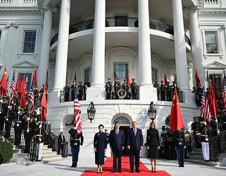 Xi e Trump alla Casa Bianca
