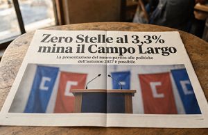 Zero Stelle al 3,3% mina il Campo Largo Zero Stelle al 3,3% mina il Campo Largo