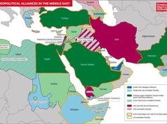 La cartina di Netanyahu sulle alleanze geopolitiche nel Medio Oriente alleanze geopolitiche nel Medio Oriente