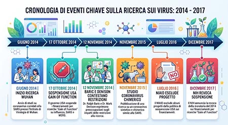 cronologia eventi chiave ricerca virus