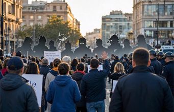 Se la pseudo sinistra confonde la protesta con la violenza protesta democratica con la violenza